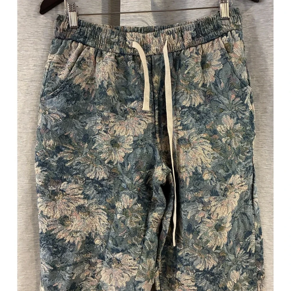 Floral Print Tapestry Pants Men's Size XL Retro Festival